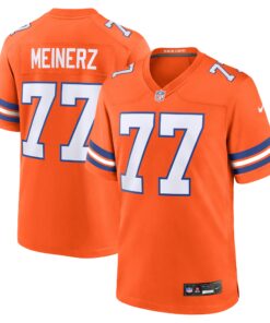Quinn Meinerz Denver Broncos  Mile High Collection 1977 Throwback Player Game Jersey  Orange