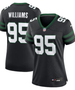 Quinnen Williams New York Jets  Women_s Alternate Game Jersey  Legacy Black