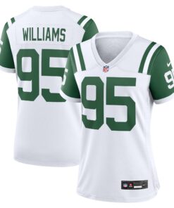 Quinnen Williams New York Jets  Women_s Classic Alternate Game Jersey  White