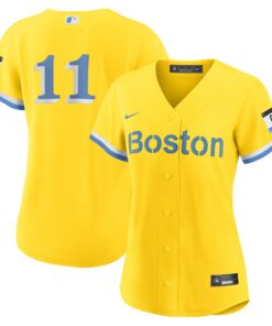 Rafael Devers Boston Red SoxWomen_s City Connect Replica Player Jersey  Gold