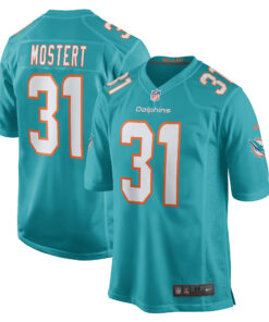 Raheem Mostert Miami Dolphins  Game Jersey  Aqua