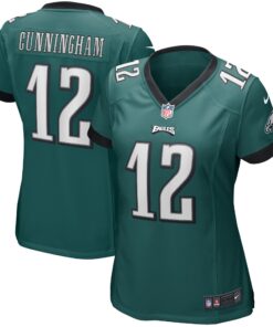 Randall Cunningham Philadelphia Eagles  Women_s Game Retired Player Jersey  Midnight Green