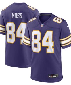Randy Moss Minnesota Vikings  Classic Retired Player Game Jersey  Purple