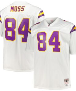 Randy Moss Minnesota Vikings Mitchell amp Ness Big amp Tall 1998 Legacy Retired Player Jersey  White