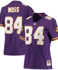 Randy Moss Minnesota Vikings Mitchell amp Ness Women_s Legacy Replica Team Jersey  Purple