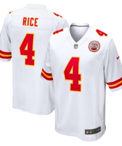 Rashee Rice Kansas City Chiefs   Game Jersey   White