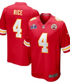 Rashee Rice Kansas City Chiefs  Super Bowl LVIII Game Jersey  Red