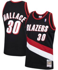 Rasheed Wallace Portland Trail Blazers Mitchell &amp Ness 199900 Hardwood Classics Swingman Jersey - Black
