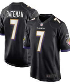 Rashod Bateman Baltimore Ravens  Game Player Jersey  Black