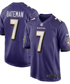 Rashod Bateman Baltimore Ravens  Game Player Jersey  Purple