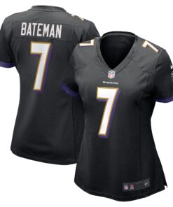 Rashod Bateman Baltimore Ravens  Women_s Game Player Jersey  Black
