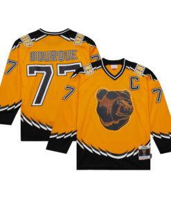 Ray Bourque Boston Bruins Mitchell amp Ness  199697 Captain Patch Blue Line Player Jersey  Gold
