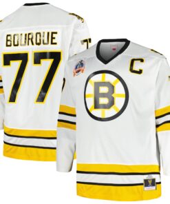 Ray Bourque Boston Bruins Mitchell amp Ness Big amp Tall Captain Patch Blue Line Player Jersey  White