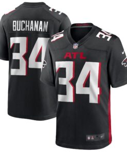 Ray Buchanan Atlanta Falcons  Game Retired Player Jersey  Black