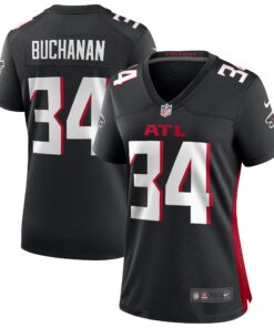 Ray Buchanan Atlanta Falcons  Women_s Game Retired Player Jersey  Black