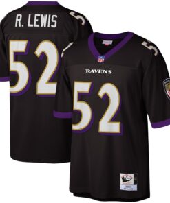 Ray Lewis Baltimore Ravens Mitchell amp Ness Legacy Replica Jersey  Black