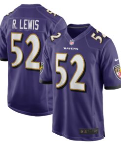 Ray Lewis Baltimore Ravens  Retired Player Jersey  Purple