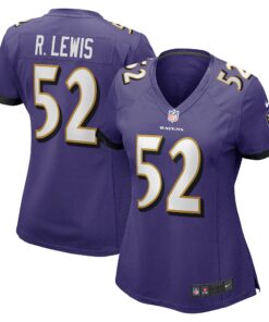 Ray Lewis Baltimore Ravens  Women_s Game Jersey  Purple