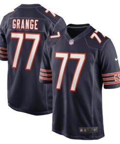 Red Grange Chicago Bears  Retired Player Jersey  Navy