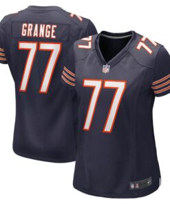 Red Grange Chicago Bears  Women_s Retired Player Jersey  Navy