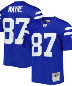 Reggie Wayne Indianapolis Colts Mitchell amp Ness Legacy Replica Jersey  Royal