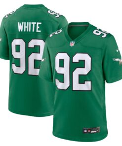 Reggie White Philadelphia Eagles  Alternate Game Jersey  Kelly Green