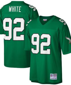 Reggie White Philadelphia Eagles Mitchell amp Ness Big amp Tall 1990 Retired Player Replica Jersey  Kelly Green