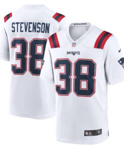 Rhamondre Stevenson New England Patriots  Game Player Jersey  White