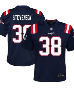 Rhamondre Stevenson New England Patriots  Youth Team Player Game Jersey  Navy