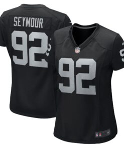 Richard Seymour Las Vegas Raiders  Women_s Retired Player Game Jersey  Black