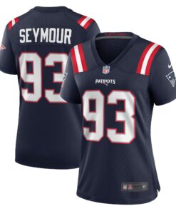 Richard Seymour New England Patriots  Women_s Retired Player Game Jersey  Navy