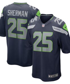 Richard Sherman Seattle Seahawks  Retired Game Jersey  College Navy 1