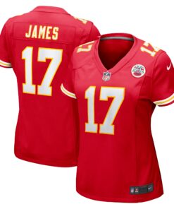 Richie James Kansas City Chiefs  Women_s Game Jersey  Red