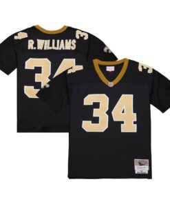 Ricky Williams New Orleans Saints Mitchell amp Ness 1999 Legacy Replica Jersey  Black
