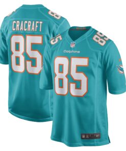 River Cracraft Miami Dolphins  Game Player Jersey  Aqua