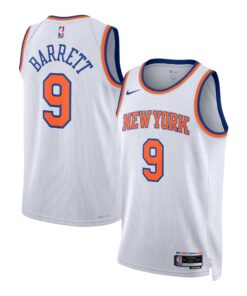RJ Barrett New York Knicks Unisex Swingman Jersey - Association Edition - White