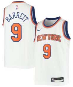 RJ Barrett New York Knicks Youth Swingman Jersey - Association Edition - White