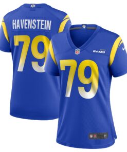 Rob Havenstein Los Angeles Rams  Women_s Game Jersey  Royal