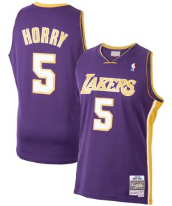 Robert Horry Los Angeles Lakers Mitchell &amp Ness 199900 Hardwood Classics Swingman Jersey - Purple