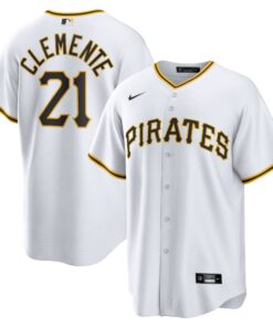 Roberto Clemente Pittsburgh PiratesHome Replica Player Name Jersey  White