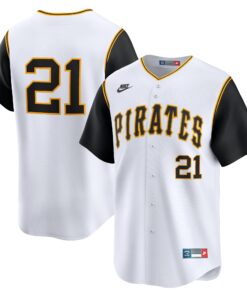 Roberto Clemente Pittsburgh PiratesThrowback Cooperstown Limited Jersey  White
