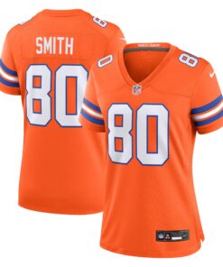 Rod Smith Denver Broncos  Women_s Mile High Collection 1977 Throwback Retired Player Game Jersey  Orange