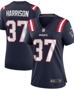 Rodney Harrison New England Patriots  Women_s Game Retired Player Jersey  Navy