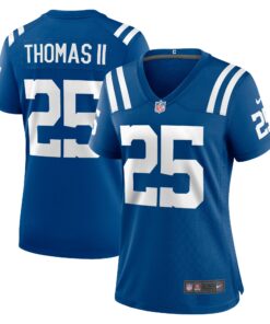 Rodney Thomas II Indianapolis Colts  Women_s Game Player Jersey  Royal
