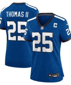 Rodney Thomas II Indianapolis Colts  Women_s Indiana Nights Alternate Game Jersey  Royal