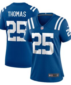 Rodney Thomas Indianapolis Colts  Women_s Player Game Jersey  Royal