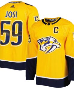 Roman Josi Nashville Predators  Primegreen Authentic Player Jersey  Gold