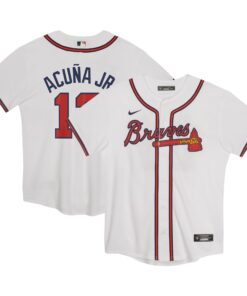 Ronald AcuÃ±a Jr. Atlanta BravesPreschool Home Game Jersey  White
