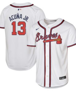 Ronald AcuÃ±a Jr. Atlanta BravesYouth Home Limited Player Jersey  White