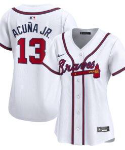 Ronald Acuna Atlanta BravesWomen_s Home Limited Player Jersey  White